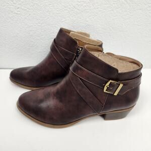 LifeStride Ally Bootie in Brown Size 8.5M Excellent Condition